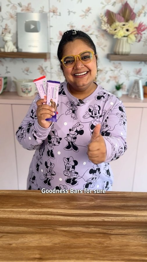 Instagram post by @sweetboutiquebyaditi for Bauli. Caption reads: [...] Lately, I’ve swapped the guilt for Bauli....