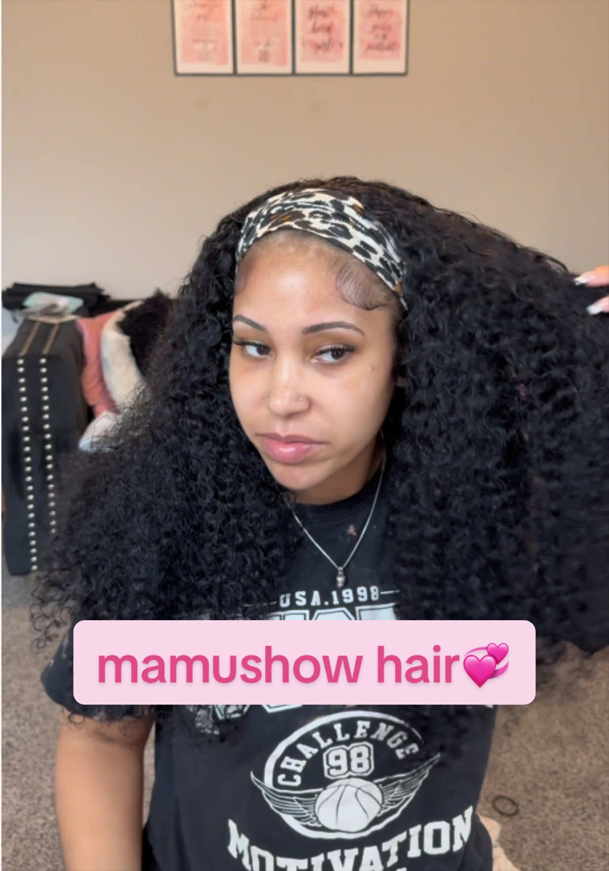 TikTok post by @alyinamichelle for Mamushow Hair Store. Caption reads: cute, effortless & ready in minutes😍 @Mamushow....