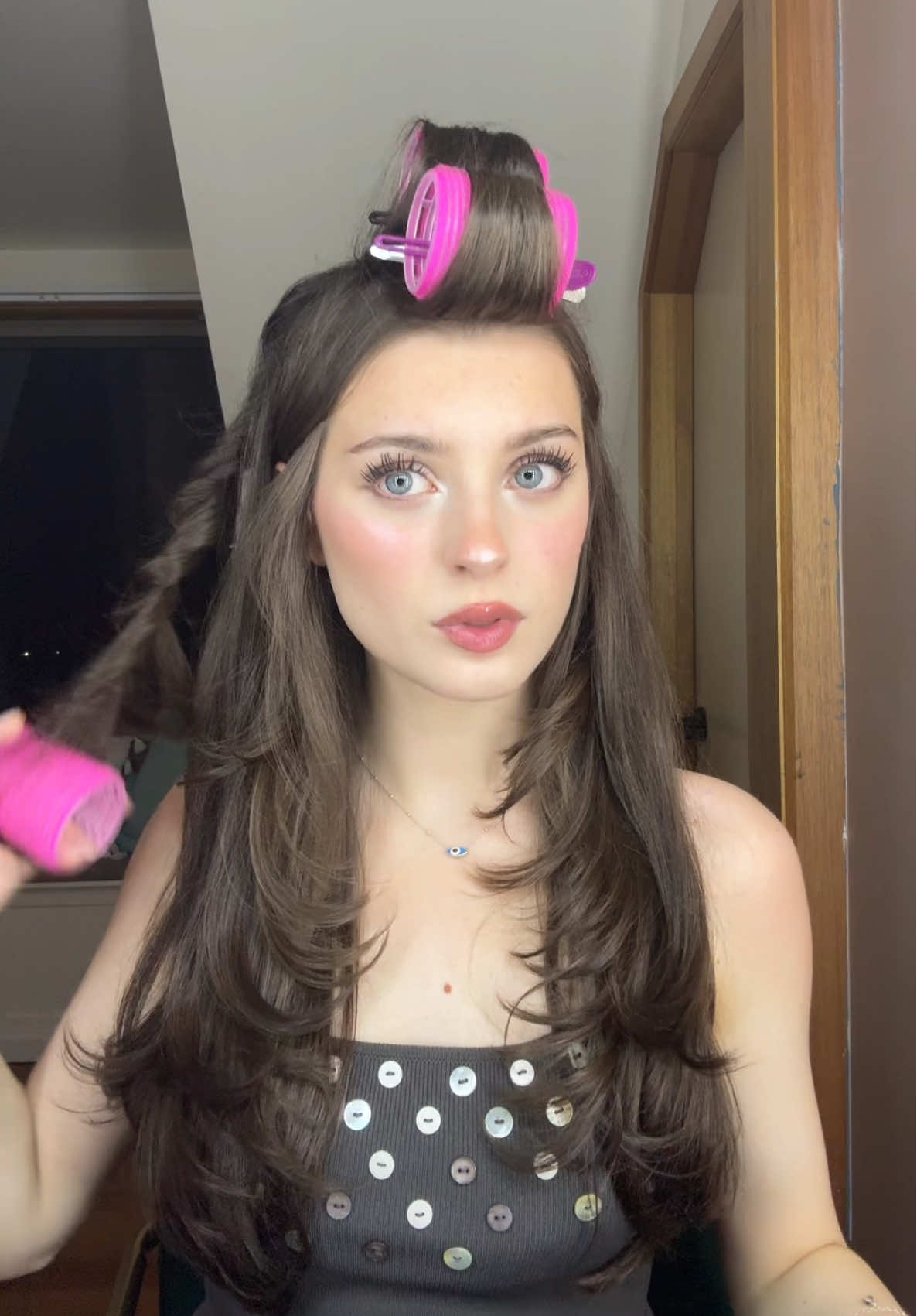 TikTok post by @shaana_violeta for Dyson. Caption reads: @Dyson USA 🤍🤍🤍.