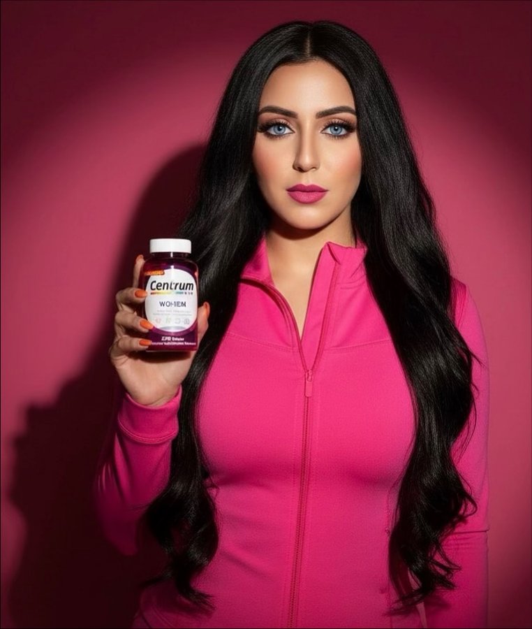 Instagram post by @shakyaboalfatoh for Centrum. Caption reads: Feeling vibrant and ready to conquer the day....