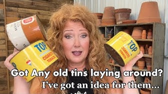 YouTube post by @GingerChickRehab for Whatnot. Caption reads: GOT ANY OLD TINS LAYING AROUND? Turn them into....