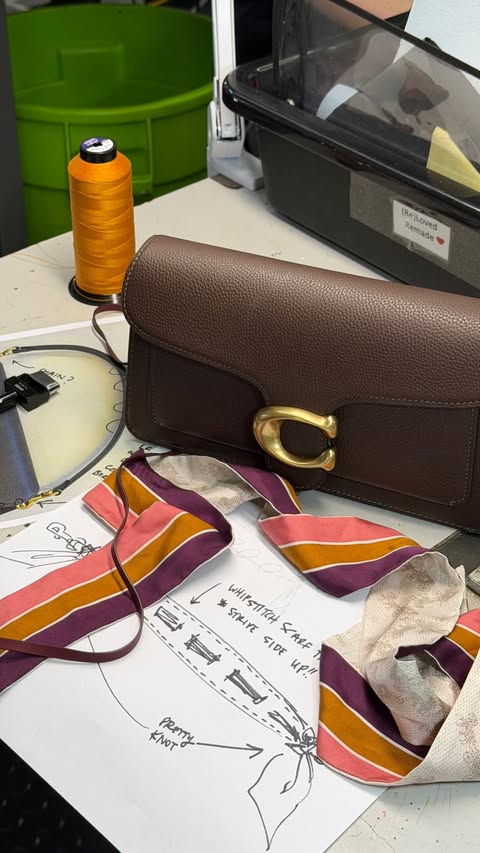 Instagram post by @yooon_ie for Coach. Caption reads: [...] behind-the-scenes experience at the @Coach....
