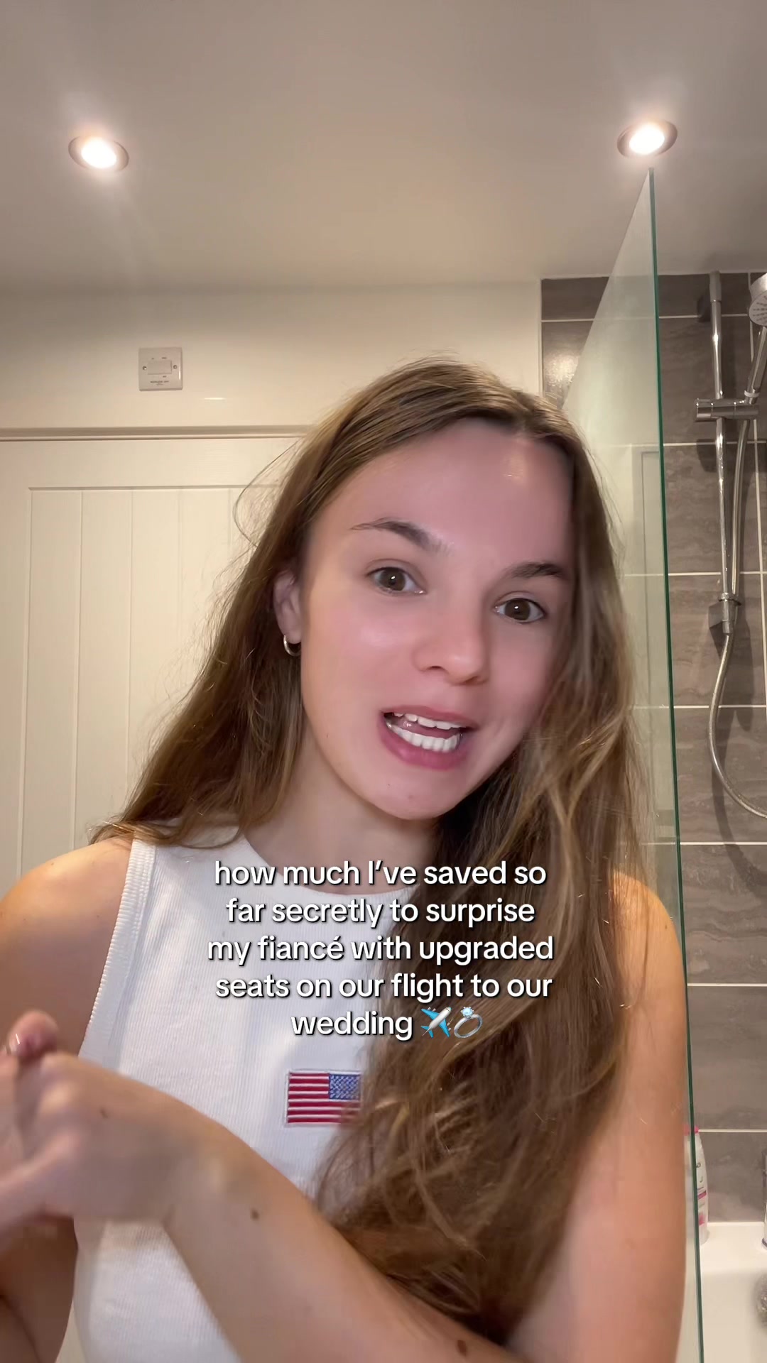TikTok post by @isabella_blount for Theinkeylist. Caption reads: how much I’ve SECRETLY SAVED so far to surprise my....