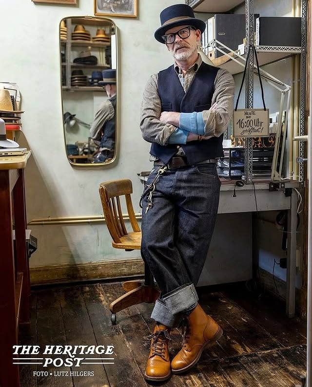 Instagram post by @von_klueber for Red Wing Heritage. Caption reads: Throwback to one of my most exciting experiences....