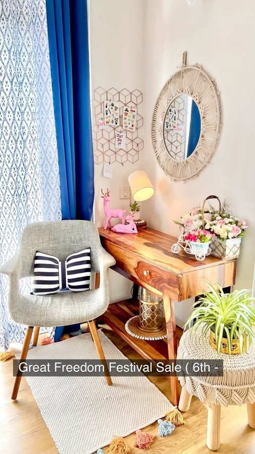 Instagram post by @the.quirkartforhome for The Pianosa Project. Caption reads: I was stressed about what to gift this Rakhi and....