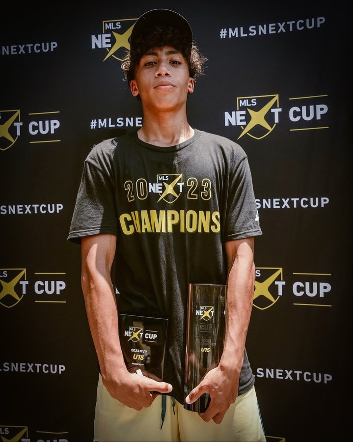 Instagram post by @newyorkredbulls for Major League Soccer. Caption reads: The rise of Julian Hall has been crazy. What a....