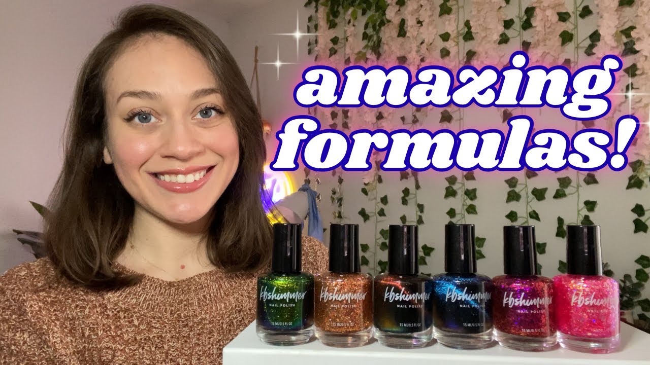 YouTube post by @PolishedYogi for Beyond Polish. Caption reads: Mini KBShimmer Swatch & Review! 🍁🎡 Magnetics,....