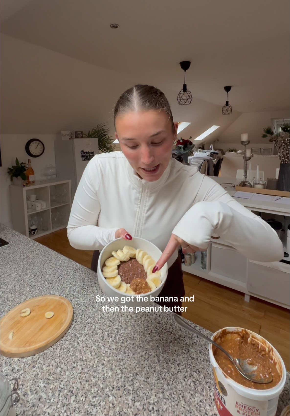 TikTok post by @ameliaactive for Protein Works. Caption reads: Please tell me somebody can relate to this?! What....