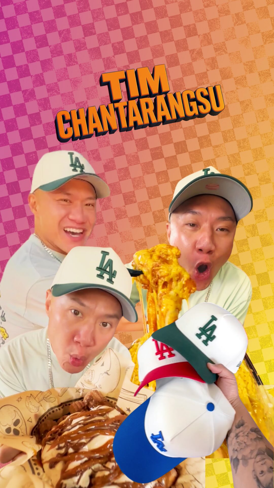 Instagram post by @timchantarangsu for New Era Cap. Caption reads: We’re back with the second episode of Lids Taste....