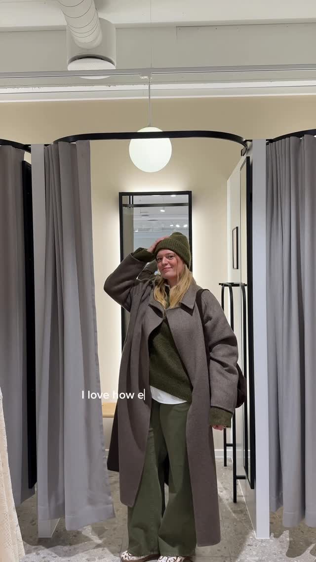 Instagram post by @mariadjonsson for Lindex. Caption reads: annonce | Come autumn shopping with me at the new....