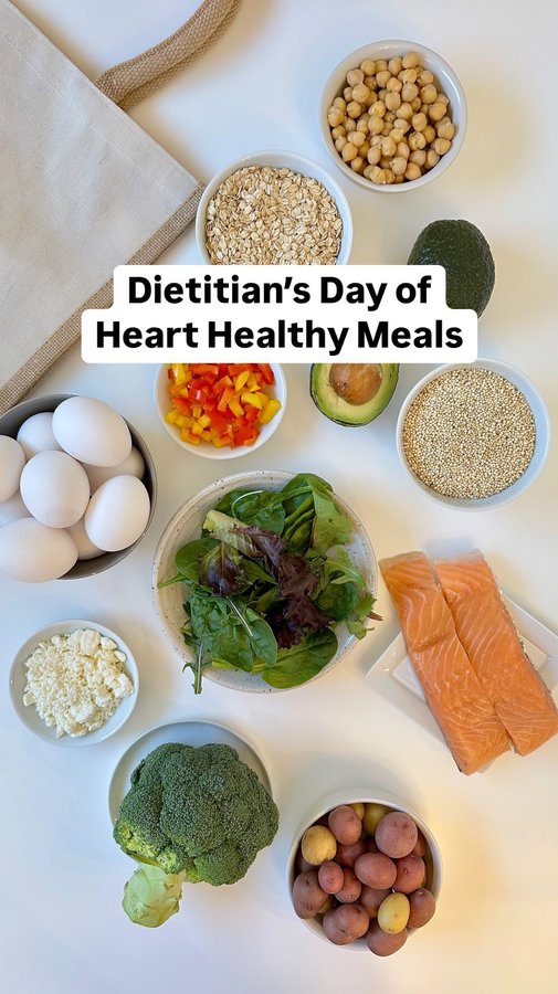 Instagram post by @cheerfulchoices for American Heart Association. Caption reads: heart healthy meals, made easy! 😍....