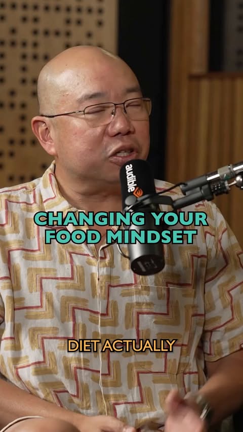 Instagram post by @gilesyeo for Audible. Caption reads: [...] Reset Your Health now, exclusively on....