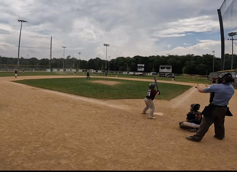 Instagram post by @vinny_potsnpans for Axe Bat. Caption reads: [...] Strike Homerun #9yearsold #11ubaseball....