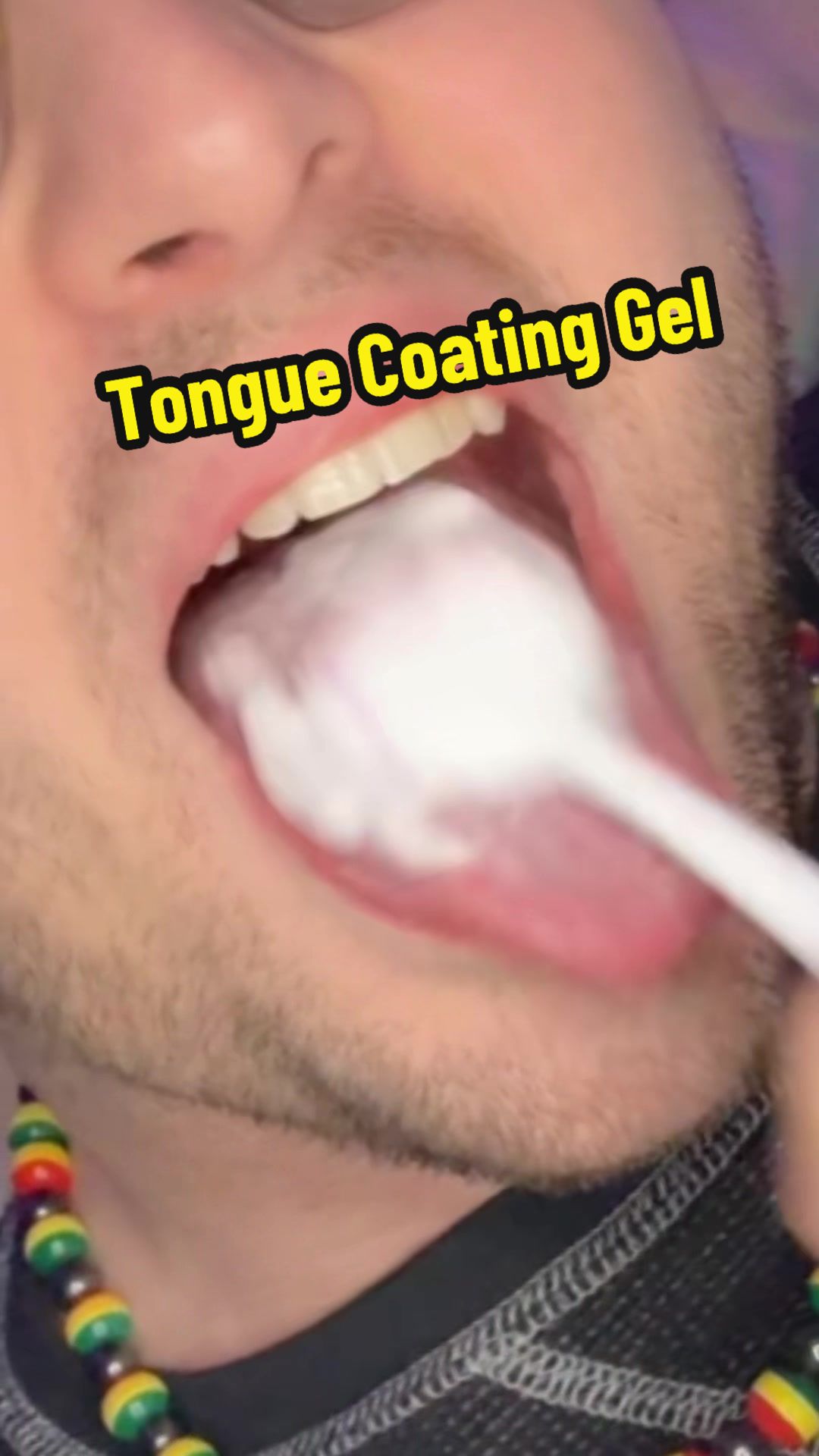 TikTok post by @nicohome2 for Bodyaccel. Caption reads: [...] #oralhealth #freshbreath #tiktokshop....