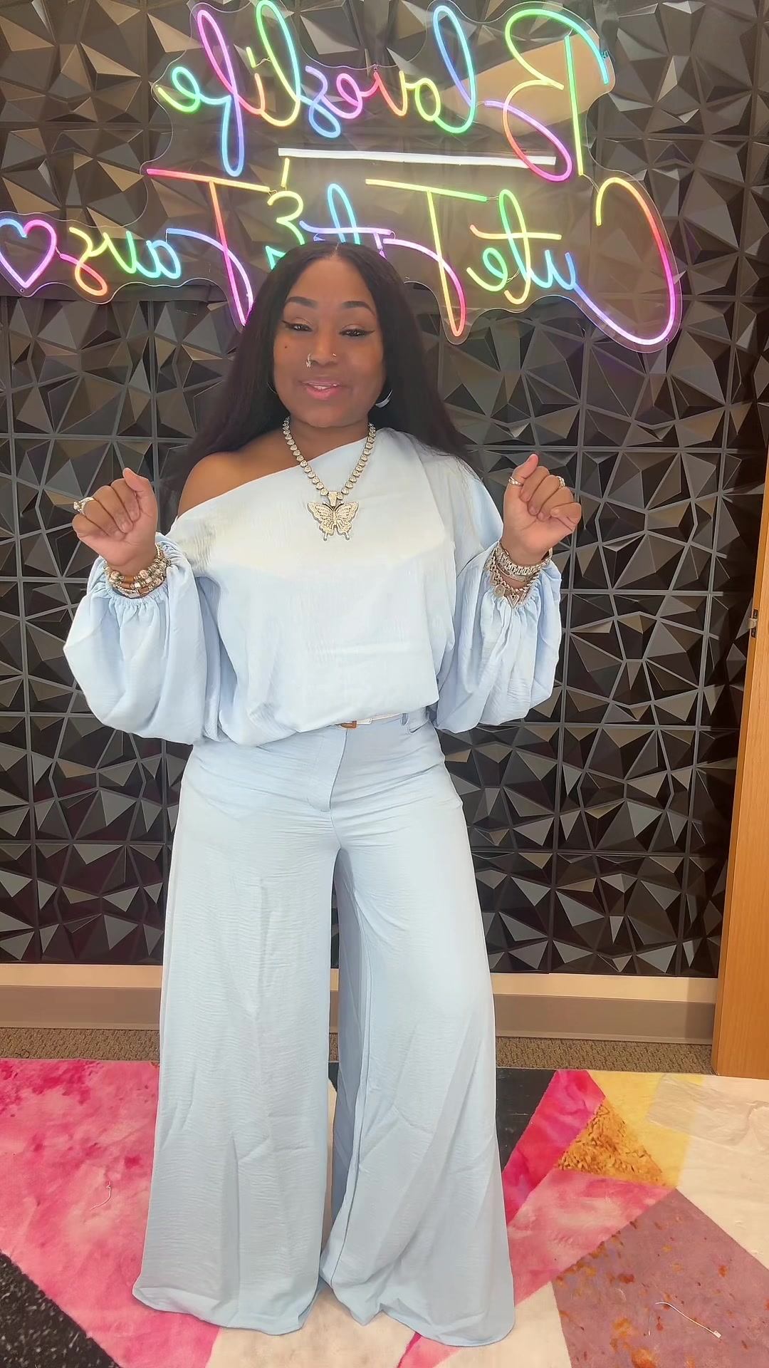 TikTok post by @bloveslife for ChicMe. Caption reads: Cute Chicme 2 piece @chicme #chicme #summervibes....