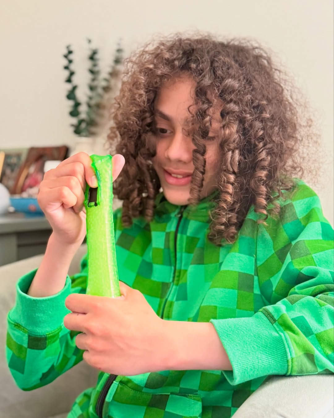 Instagram post by @greeneclecticmama for MooseToys. Caption reads: #ad Are your kiddos fans of Minecraft and/or....