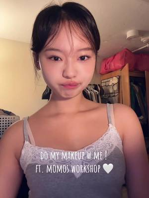 TikTok post by @joce725jp for Momo’s Workshop. Caption reads: [...] 🤍@Momo's Workshop ! #makeuptutorial....