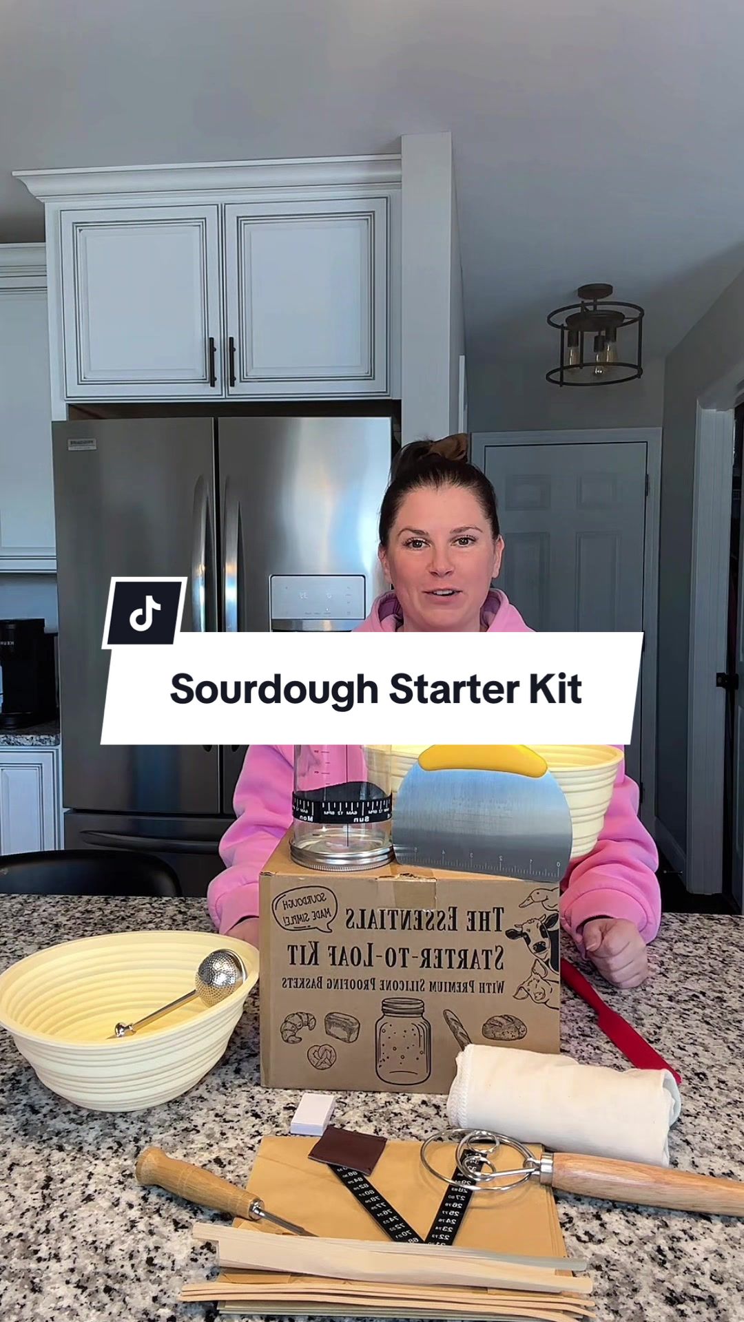 TikTok post by @lifewithrachelnicole for JoeCo. Caption reads: [...] #kitchenmusthaves #bakingtools @JoeCo PR.