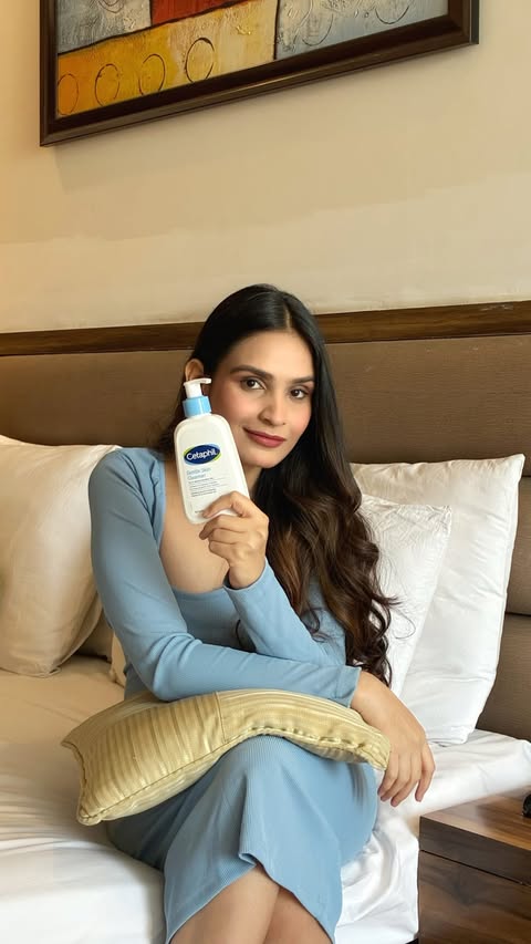 Instagram post by @audacious_apoorva for Cetaphil. Caption reads: [...] clean, soft and nourished skin with....