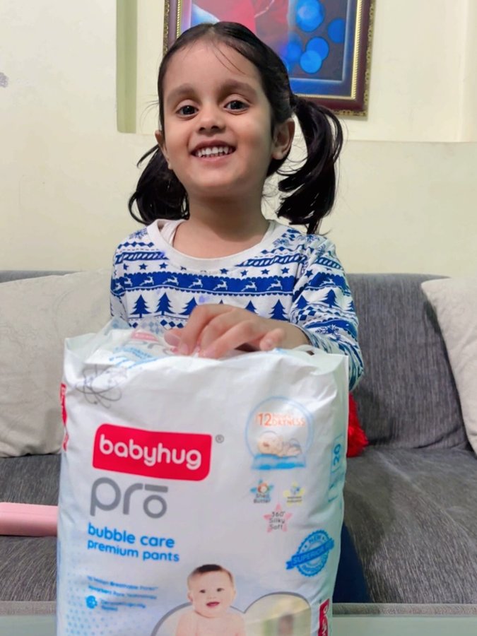 Instagram post by @bh.argavi2021 for Babyhug. Caption reads: #collaboration with @babyhug @FirstcryIndia
As we....