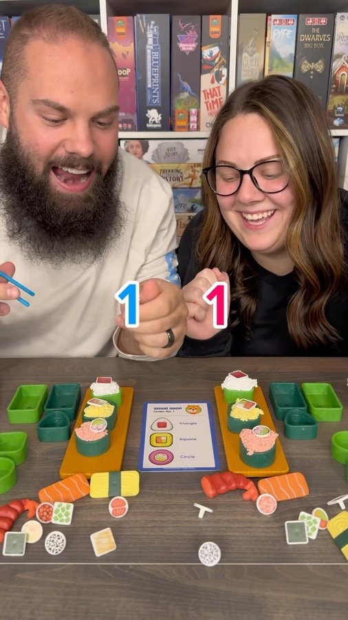 Instagram post by @games.4two for Educational Insights. Caption reads: [...] #twoplayergames #coupletainment....