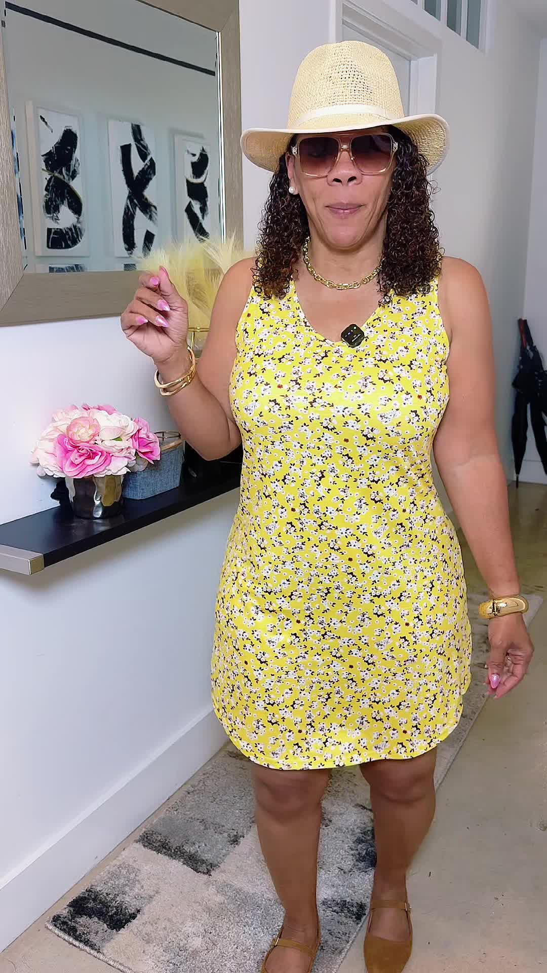 TikTok post by @shopswithshai for OFEEFAN. Caption reads: [...] #vacationdress #summerdresses @OFEEFAN....