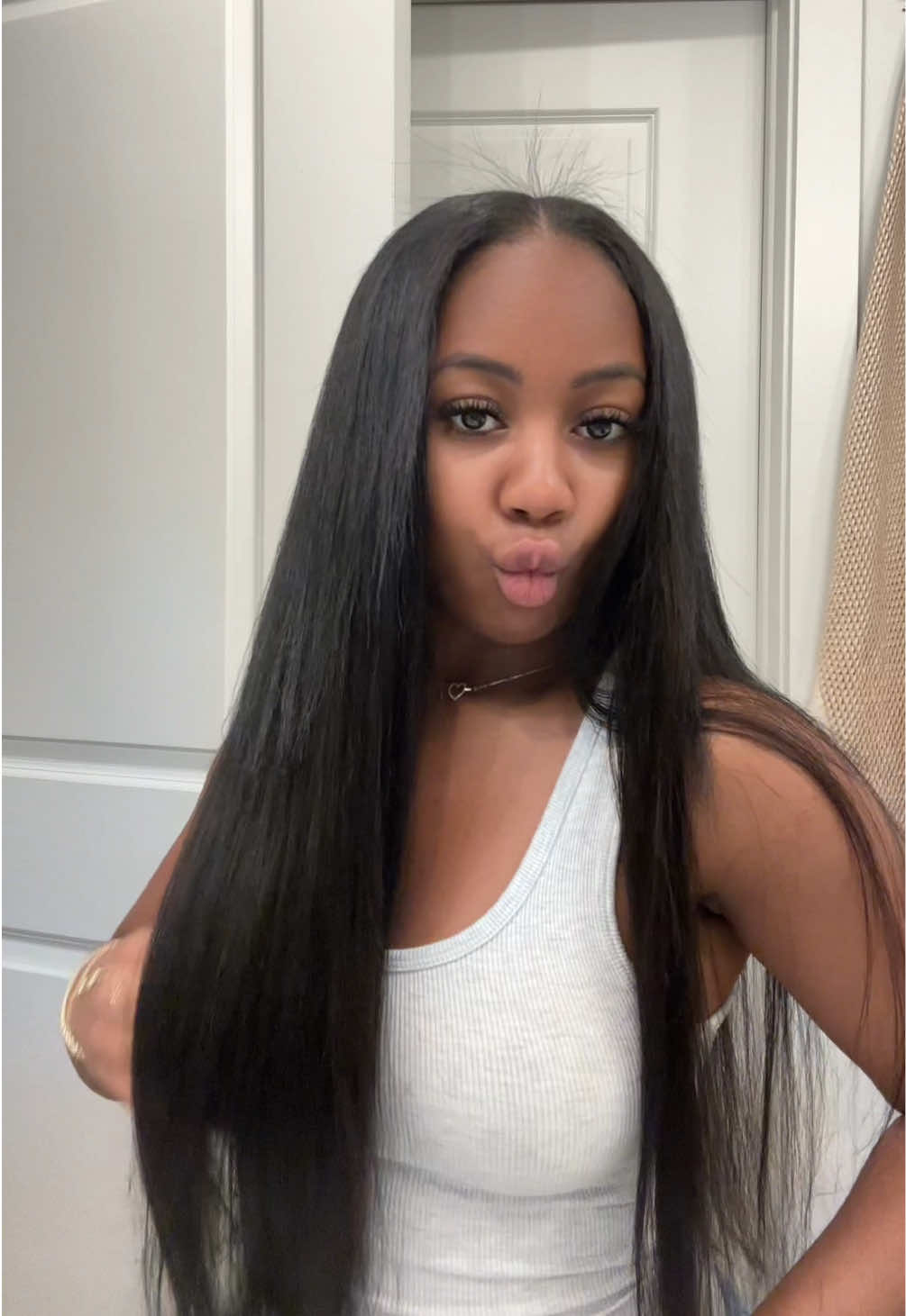 TikTok post by @itsmarigworl for Mscoco Hair. Caption reads: Clip ins are worth the money 🥰 @Mscoco Hair.