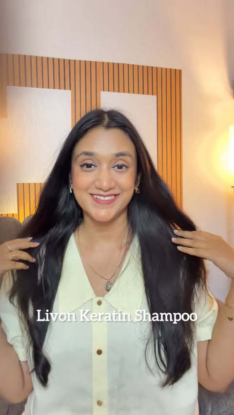 Instagram post by @an___ki__ta for Livon. Caption reads: [...] styling difficult, until I switched to Livon....
