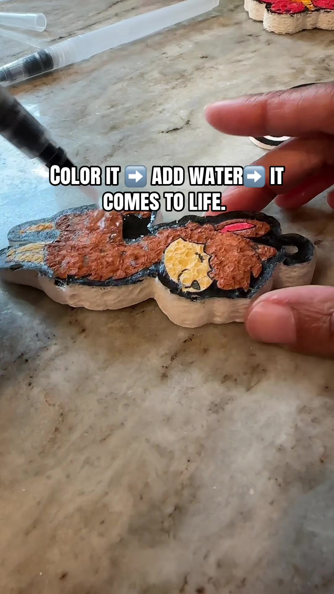 TikTok post by @zeesworld321 for Skillmatics. Caption reads: @Skillmatics Skillmatics aqua puffs 3d art [...].