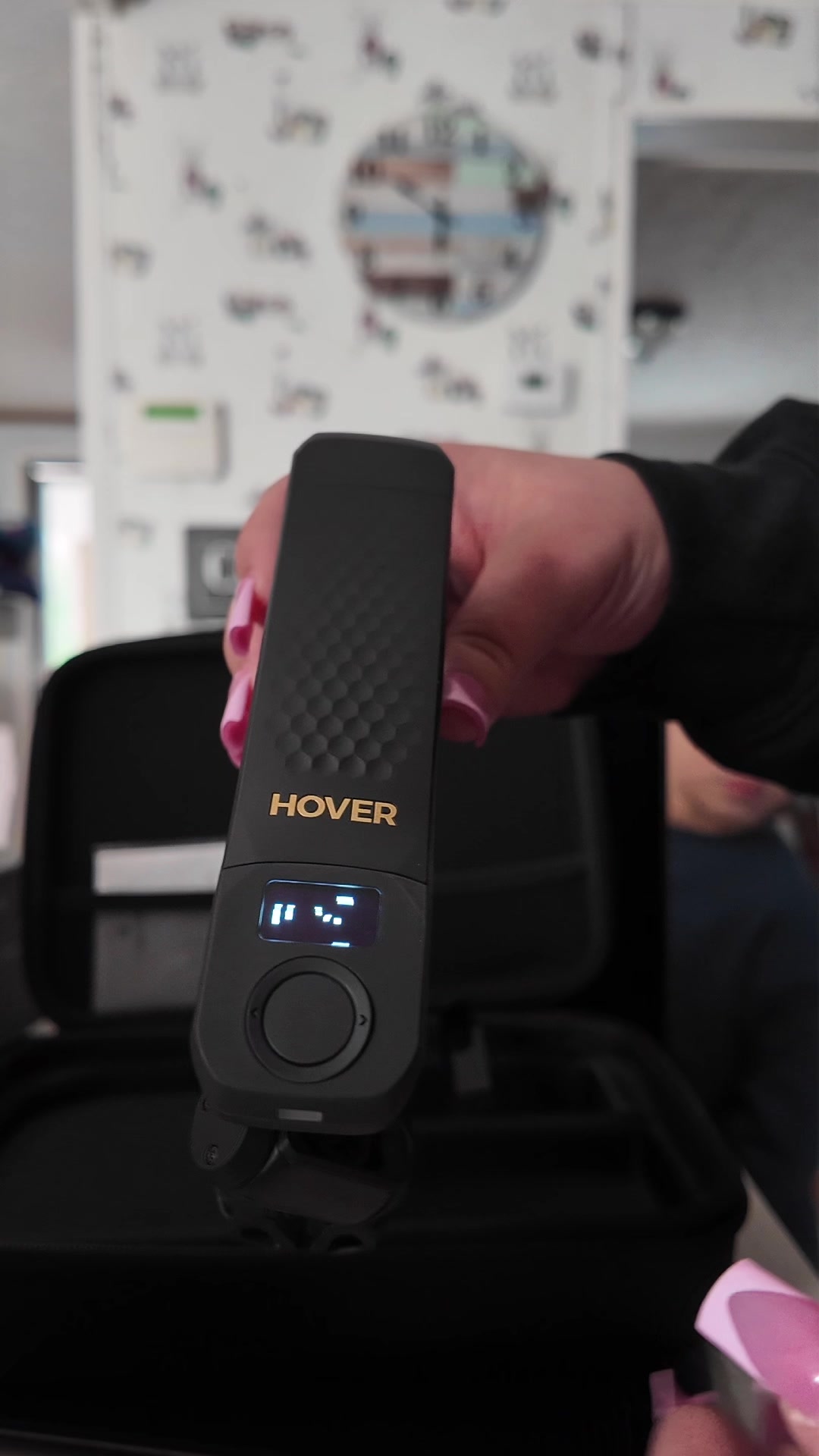 TikTok post by @keepingupwithkasidie for HOVERAir. Caption reads: Kinston has gone him a new friend !! Hoverair X1....