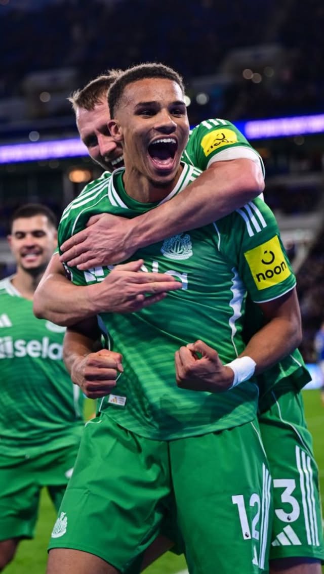 Instagram post by @nufc for Premier League. Caption reads: Solid at the back, not bad in attack!....