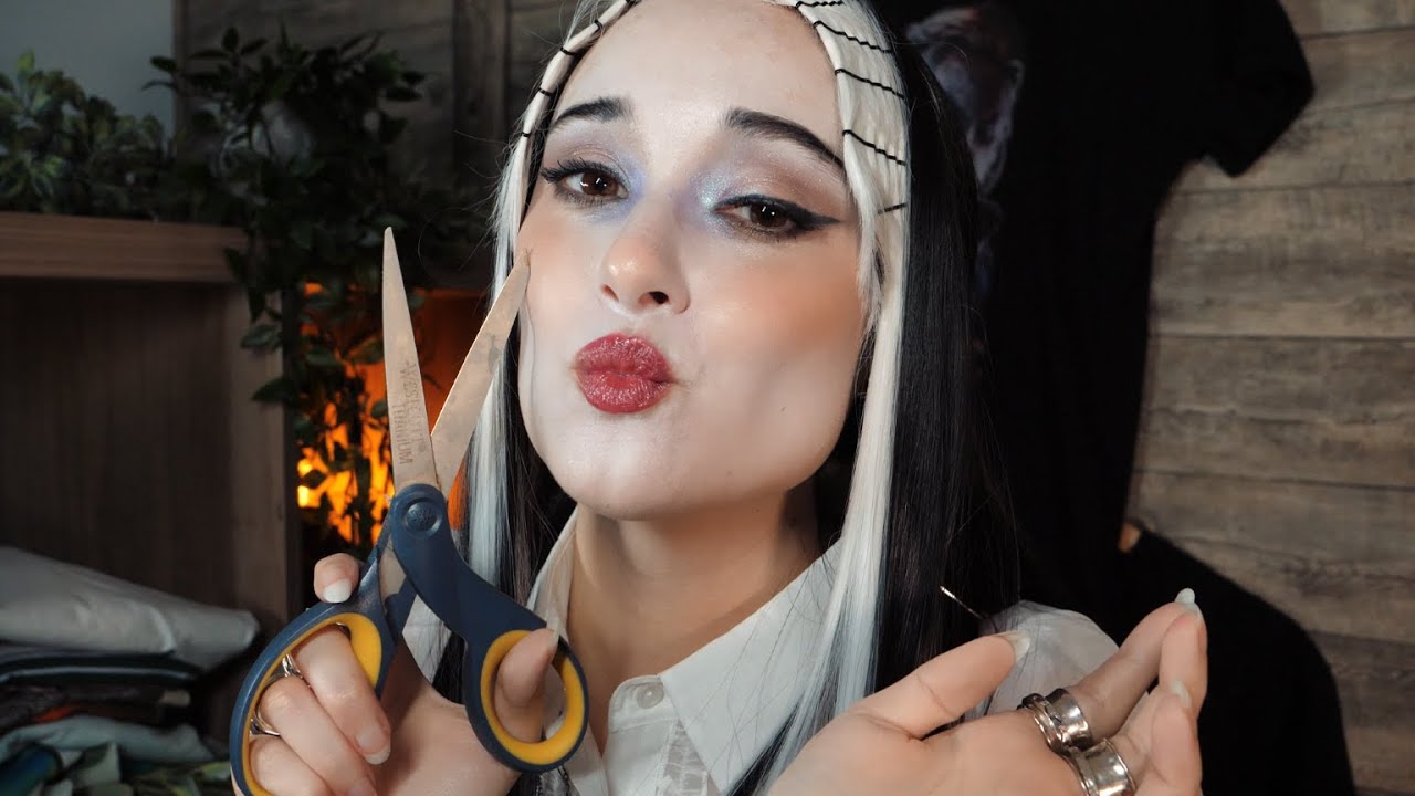 YouTube post by @AmyKayASMR for Imagine the PossiBITLYties 🧡. Caption reads: ASMR Coworker Takes Interest in You (Making You....