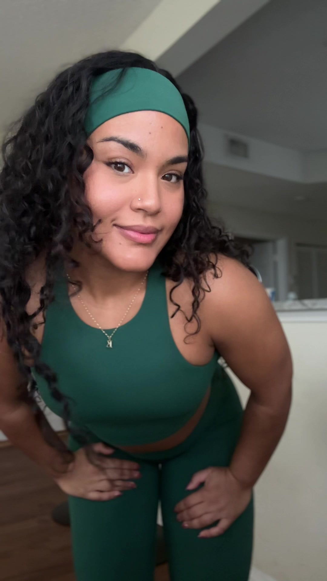 TikTok post by @kimchical for Diosa Fit. Caption reads: [...] jacket on top that matches perfectly @Diosa....