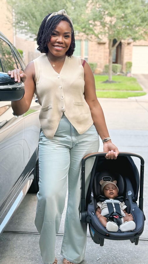 Instagram post by @simply_madisonjade for Ad Council. Caption reads: #AdCouncilPartner Car seat safety is important....