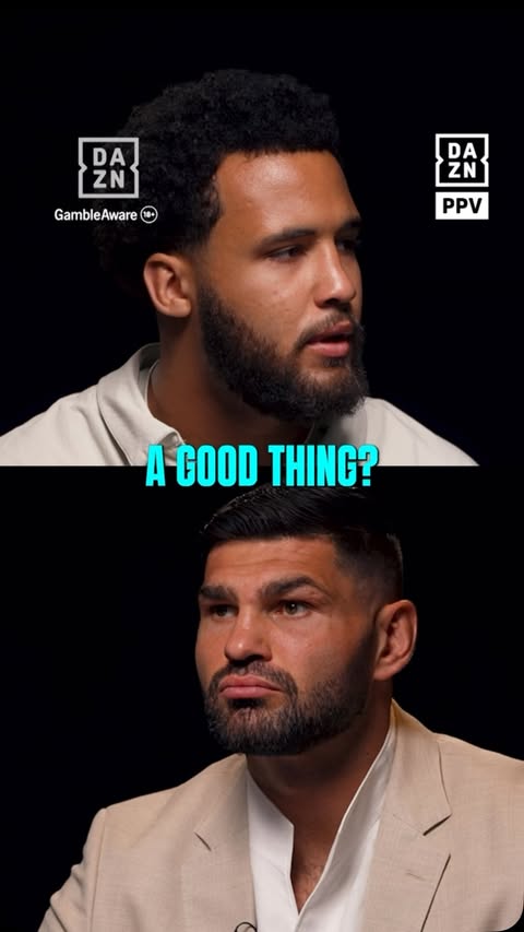 Instagram post by @smithadamtv for DAZN Boxing. Caption reads: Moses Itauma is NOT having Filip Hrgovic being....