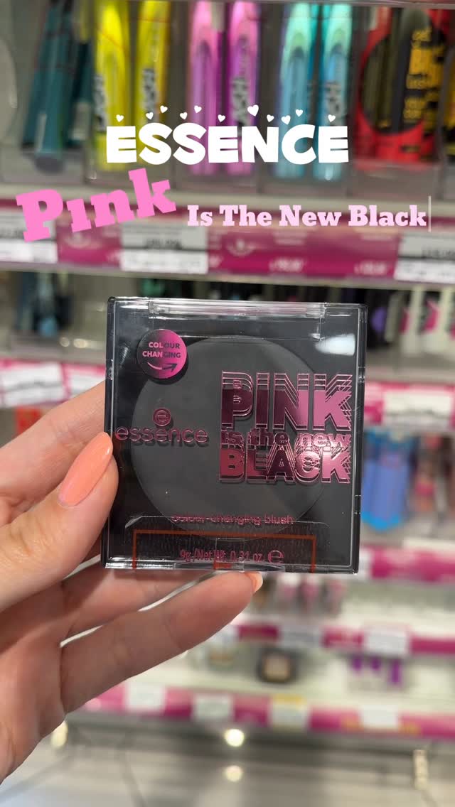 Instagram post by @simserbestt for Watsons. Caption reads: Essence Pink Is The New Black koleksiyonu 😍
Fırça....