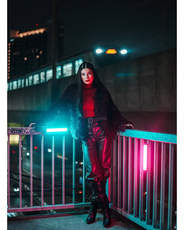 Instagram post by @yanuar_surya for NANLITE. Caption reads: [...] @sonyindonesia | @profoto | @nanliteind....