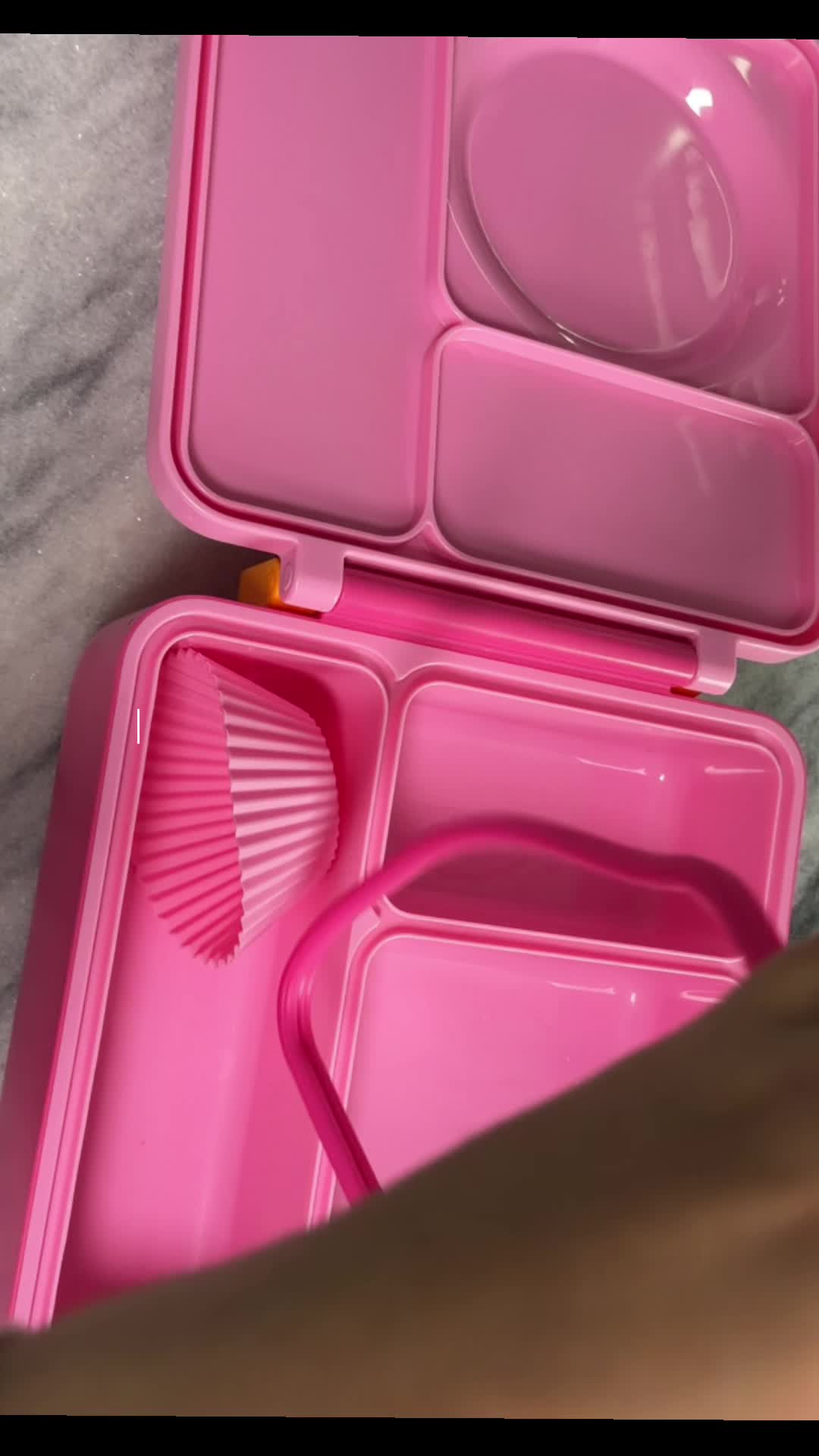 TikTok post by @jahneaelise for OmieLife. Caption reads: we love our @OmieLife lunchbox! 🥰 #packlunch....