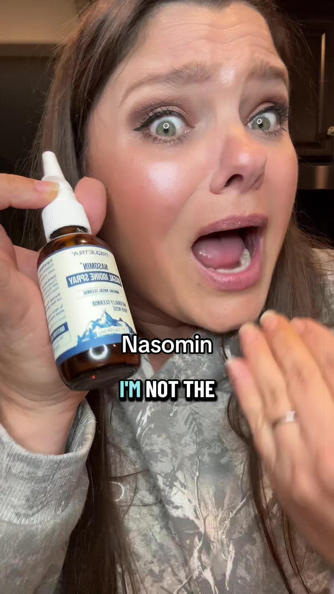 TikTok post by @nonna2716 for Triquetra Health. Caption reads: Nasomin is the only thing I do different and it’s....