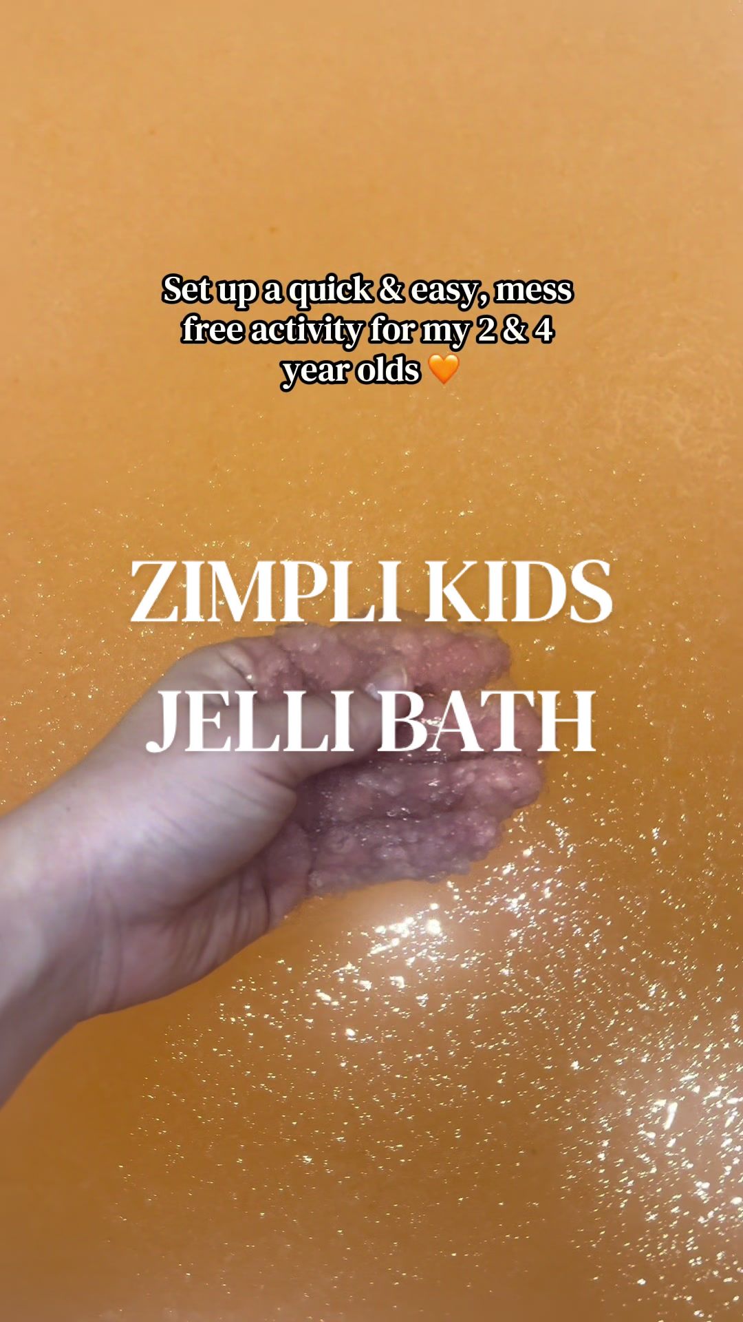 TikTok post by @loren_cash for Zimpli Kids. Caption reads: Absolutley love @Zimpli Kids bath products for the....