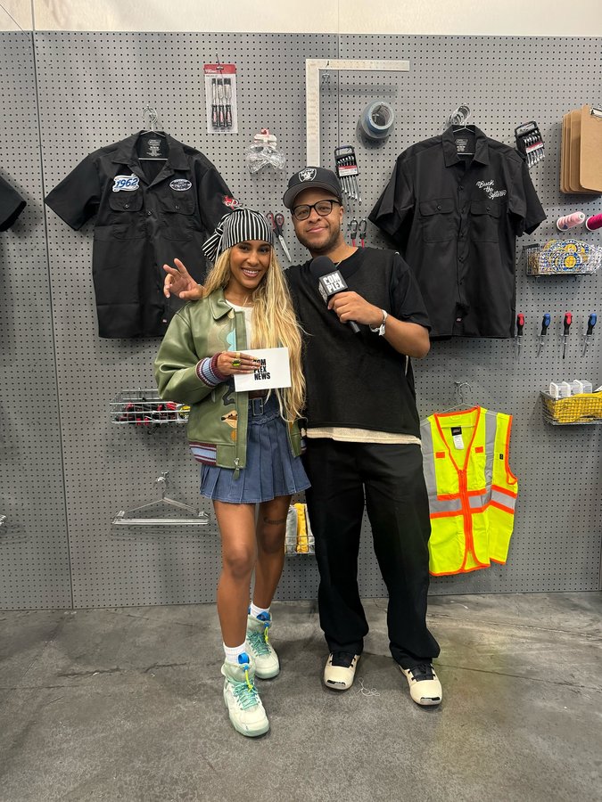 Instagram post by @youngcorey for Dickies. Caption reads: [...] with everybody. Thank you so much to....