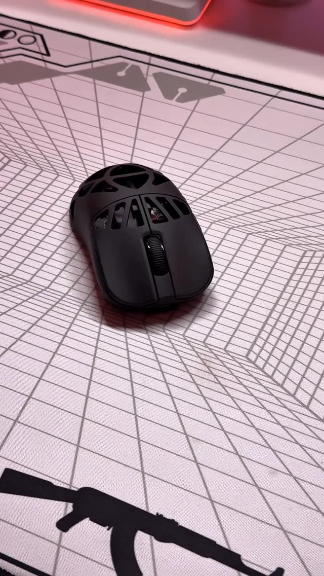 Instagram post by @myst.setup for Epomaker. Caption reads: Unboxing the EPOMAKER CarbonX Mouse from....