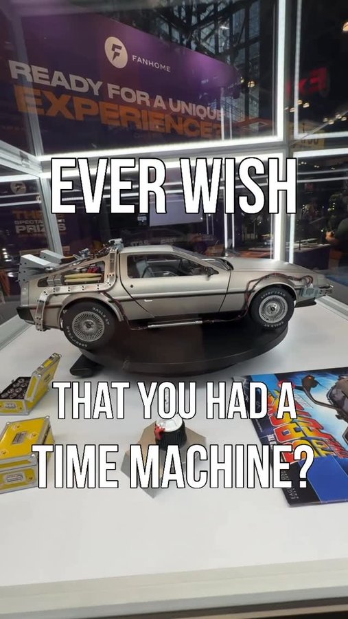 Instagram post by @recaptured80s for Fanhome. Caption reads: Ever wish you had a Time Machine to go back to a....