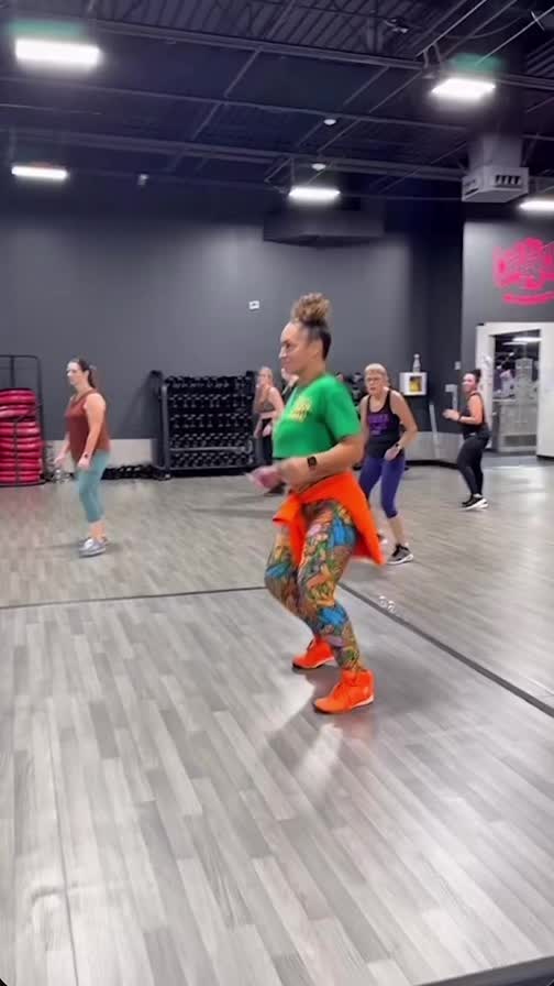 TikTok post by @talisha.dance.fitness for Zumba. Caption reads: ✨ Why does Zumba always feel like a party? 💃🕺....