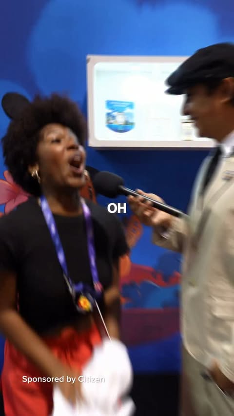 Instagram post by @shanonthestreet for Disney Style. Caption reads: #AD At D23 testing fans’ knowledge of Mickey and....