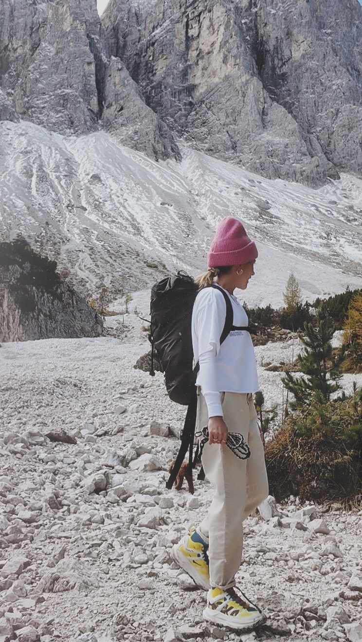 Instagram post by @katharinaannamaria for COROS. Caption reads: smarter. stronger. faster. 
your ultimate mountain....