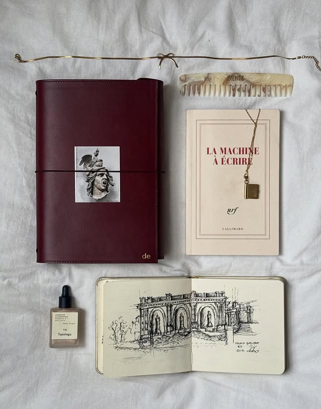 Instagram post by @densread for paper republic. Caption reads: slow sunday mornings with my new journal

my metro....