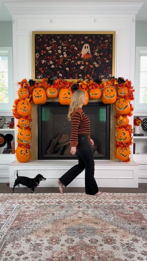 Instagram post by @dear_and_darling for Michaels Stores. Caption reads: [...] has assembled. 🎃 #MichaelsPartner....