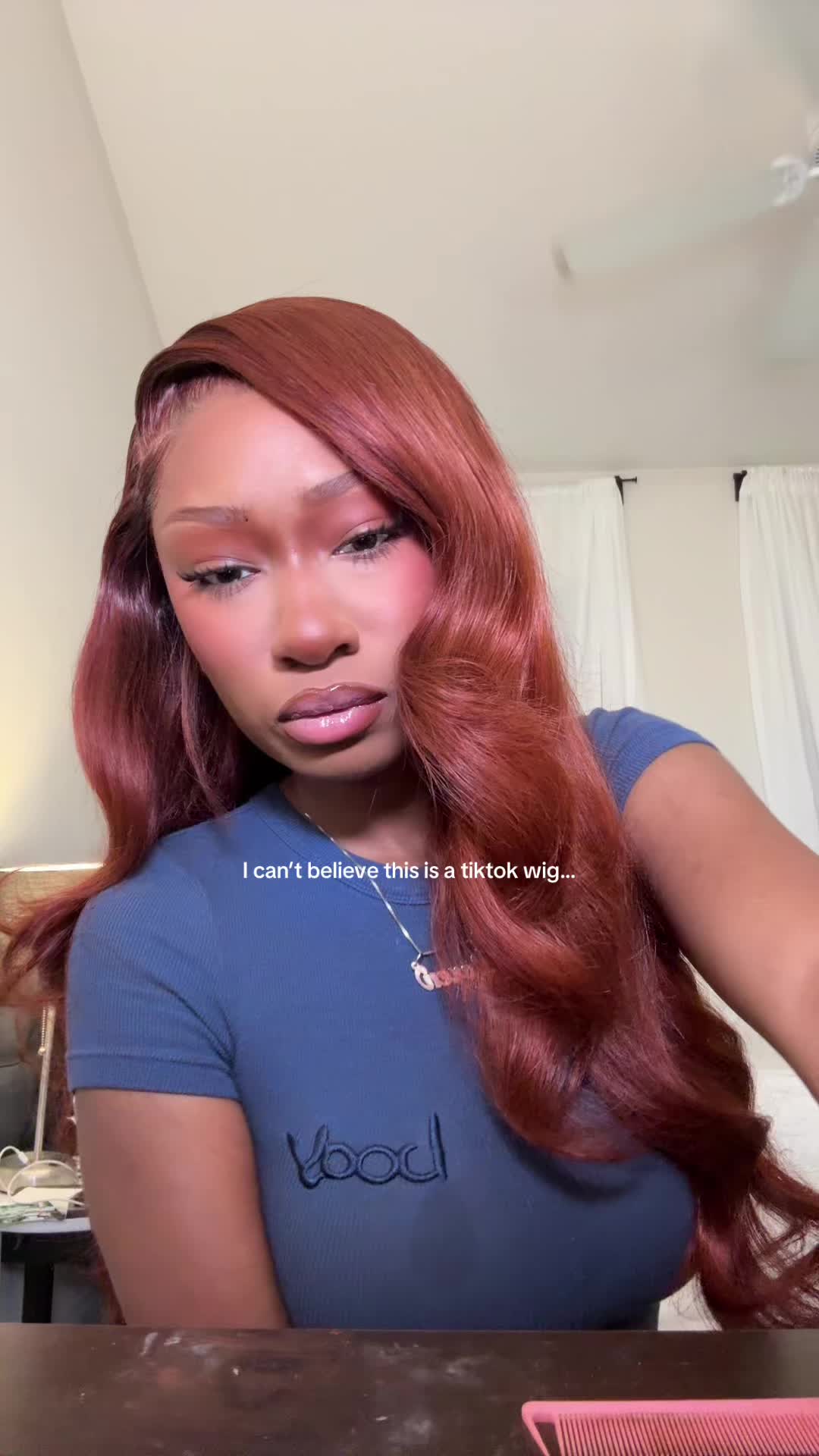 TikTok post by @naeloren for Pizazz Hair. Caption reads: Used adore paprika for the color 🧡 @Pizazz Hair....