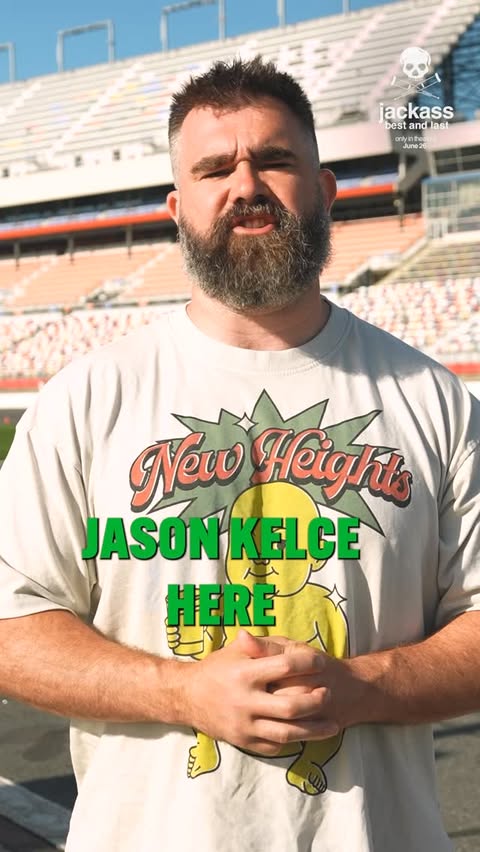 Instagram post by @jason.kelce for NASCAR. Caption reads: I had a blast jumping into NASCAR with Hendrick....